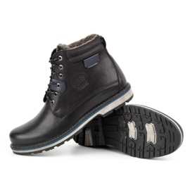 Kampol Botas invierno hombre piel 128KAM negro 7