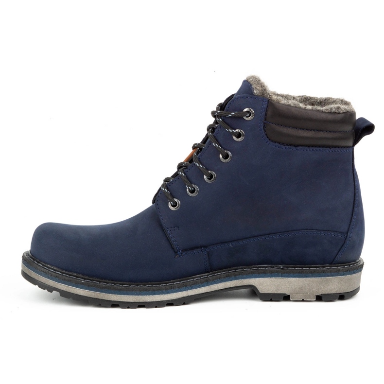 Kampol Botas invierno hombre piel 128KAM azul marino 1