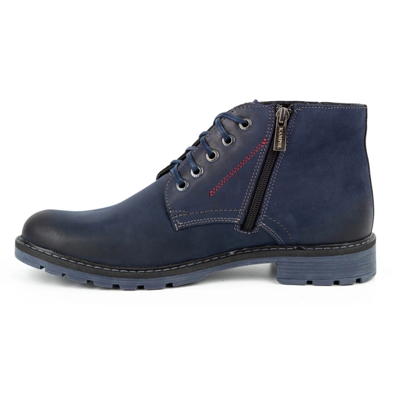 Kampol Botas invierno hombre piel 103KAM azul marino 1