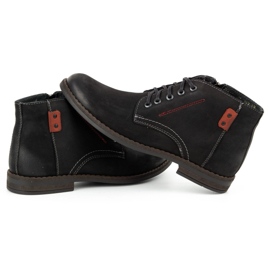 Kampol Botas invierno hombre piel 103KAM negro 6