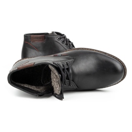 Kampol Botas invierno hombre piel 137KAM negro 7
