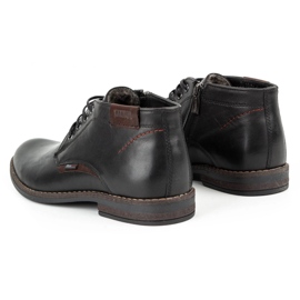 Kampol Botas invierno hombre piel 137KAM negro 8