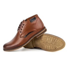 Kampol Botas invierno hombre piel 137KAM marrón 3
