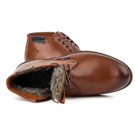 Kampol Botas invierno hombre piel 137KAM marrón 4