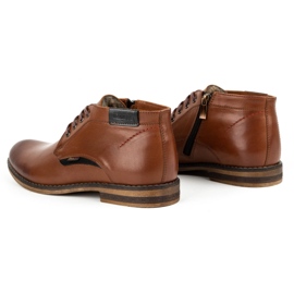 Kampol Botas invierno hombre piel 137KAM marrón 5