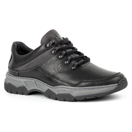 Olivier Zapatos casual hombre piel 842MA negro 8