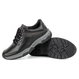 Olivier Zapatos casual hombre piel 842MA negro 10