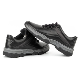 Olivier Zapatos casual hombre piel 842MA negro 12