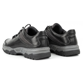Olivier Zapatos casual hombre piel 842MA negro 13