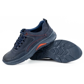 KOMODO Sport 922K Zapatos hombre piel azul marino 4