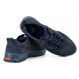 KOMODO Sport 922K Zapatos hombre piel azul marino 5