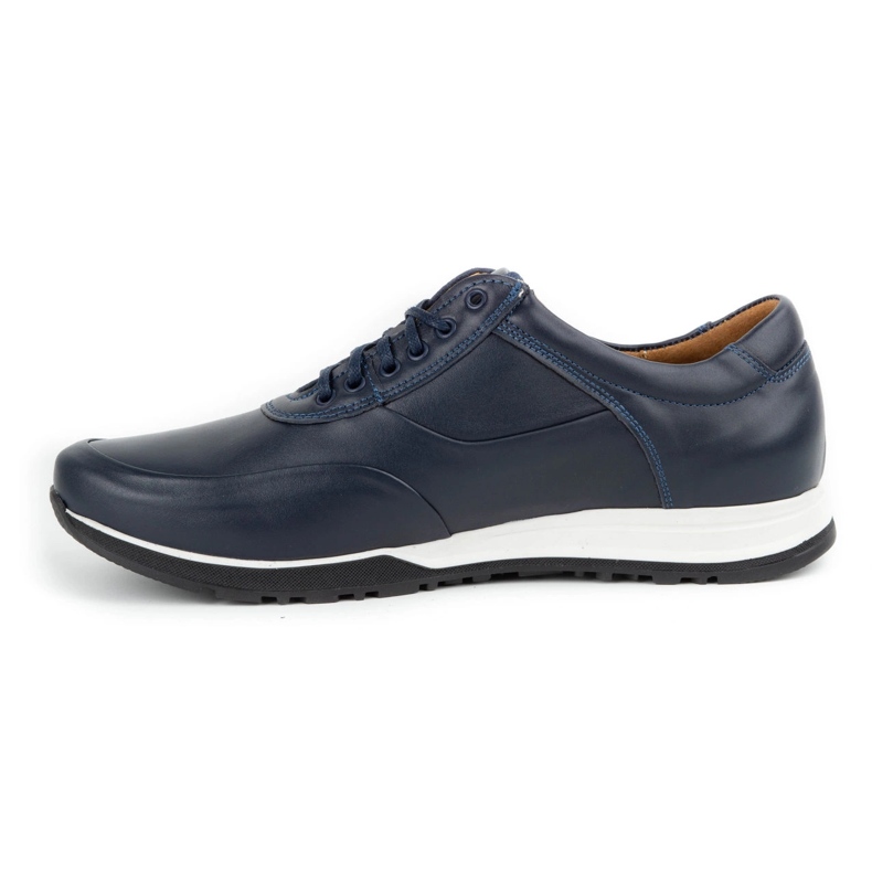 Olivier Zapatos casual hombre piel 902KNT azul marino 1