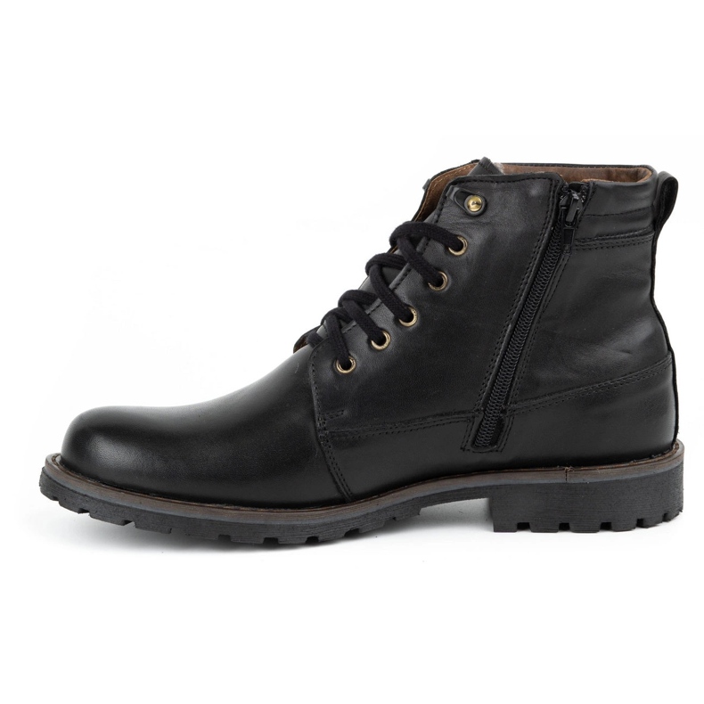 Olivier Botas invierno hombre piel 754 negro 1