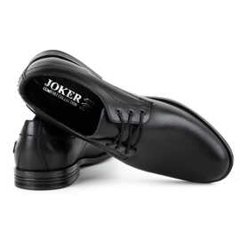 Joker Zapatos de vestir hombre piel 328J negro 4