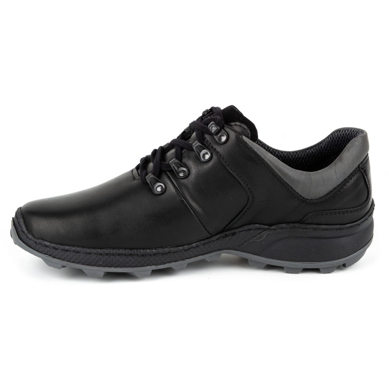 Olivier Zapatos trekking hombre piel 890MA negro 1