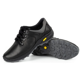 Olivier Zapatos trekking hombre piel 890MA negro 4