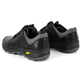 Olivier Zapatos trekking hombre piel 890MA negro 7