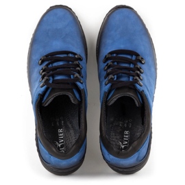 Olivier Zapatos trekking hombre piel 890MA azul 7