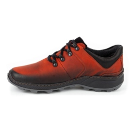 Olivier Zapatos trekking hombre piel 890MA rojo 1