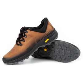 Olivier Zapatos trekking hombre piel 890MA rojo multicolor 4