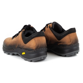 Olivier Zapatos trekking hombre piel 890MA rojo multicolor 7