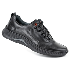 KOMODO Zapatos hombre sport 922K piel negra negro 2