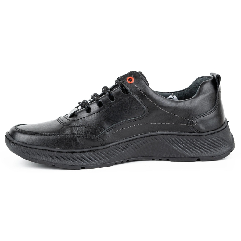 KOMODO Zapatos hombre sport 922K piel negra negro 1