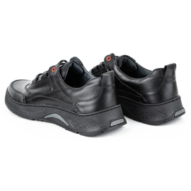 KOMODO Zapatos hombre sport 922K piel negra negro 7