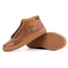 Polbut Zapatos hombre piel 2110sw camel marrón 4