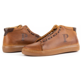 Polbut Zapatos hombre piel 2110sw camel marrón 6