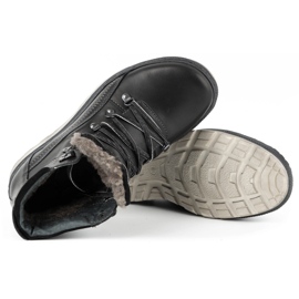 Olivier Zapatos de cuero aislantes para hombres 378MA negros 7