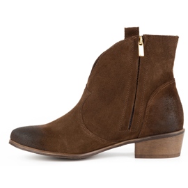 Exquisite Botas mujer piel 1137 marrón 1