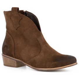 Exquisite Botas mujer piel 1137 marrón 2