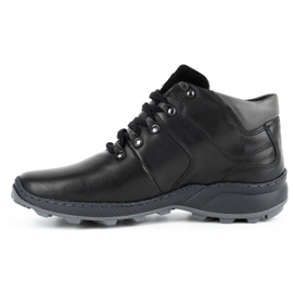 Olivier Zapatos de cuero aislantes para hombre 895MA negro 1