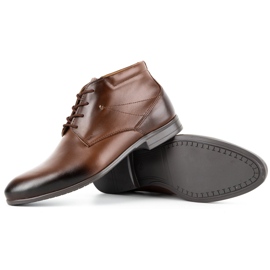Olivier Zapatos de vestir hombre piel insulada 802MA marrón 4