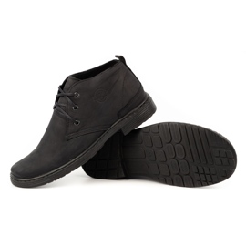 Polbut Zapatos hombre invierno piel 191S negro 2