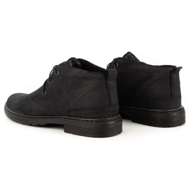 Polbut Zapatos hombre invierno piel 191S negro 5