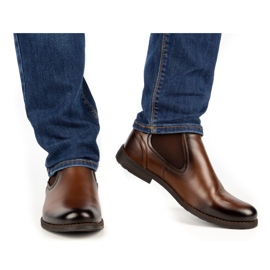 Olivier Botas sin cordones con aislamiento para hombre cuero 925MA marrón 8