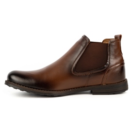 Olivier Botas sin cordones con aislamiento para hombre cuero 925MA marrón 3