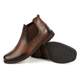 Olivier Botas sin cordones con aislamiento para hombre cuero 925MA marrón 5