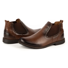Olivier Botas sin cordones con aislamiento para hombre cuero 925MA marrón 6