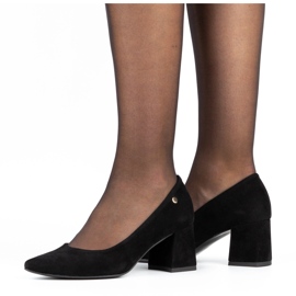 Ivbut Zapatos de salón polacos para mujer 569IV negro 3