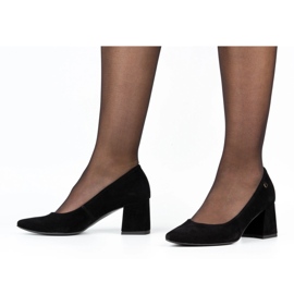 Ivbut Zapatos de salón polacos para mujer 569IV negro 4
