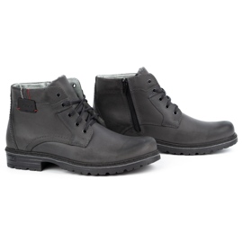 Polbut Botas invierno hombre piel J35S gris 3
