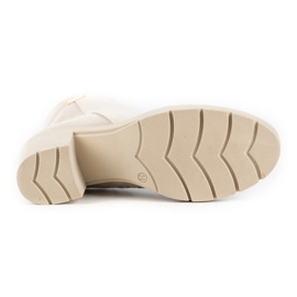 Olivier Botas insuladas de mujer Riva en ante beige claro 9