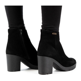 Olivier Botas aislantes de ante de mujer Riva en poste negro 3