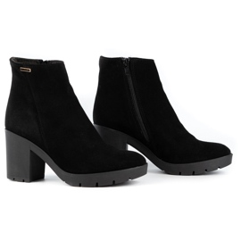 Olivier Botas aislantes de ante de mujer Riva en poste negro 7