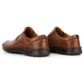 Kampol Slip-on de hombre en piel 12KAM marrón claro 7