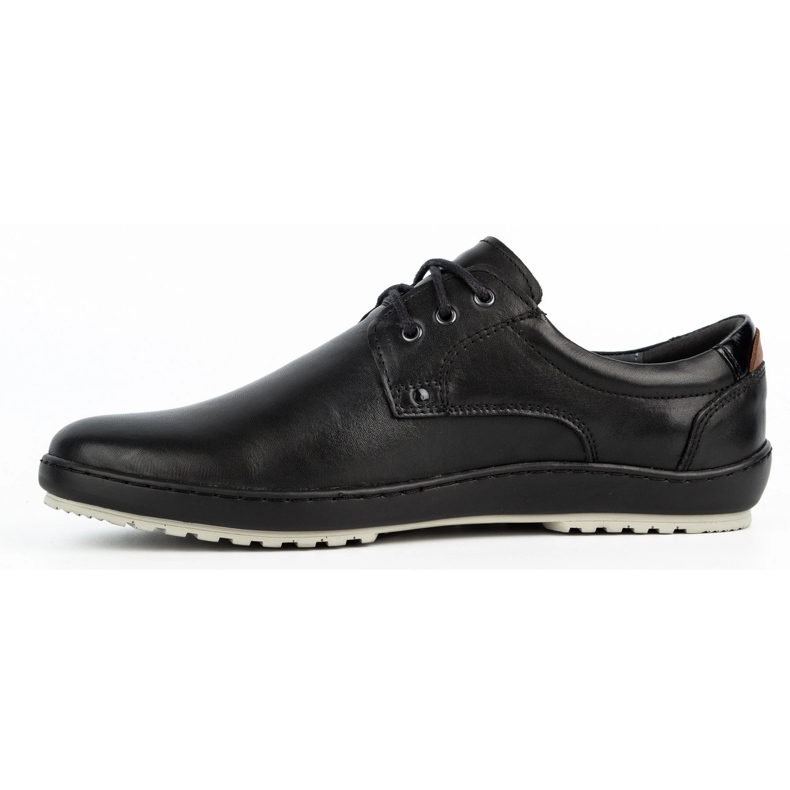 Kampol Zapatos casual hombre piel 24KAM negro 1
