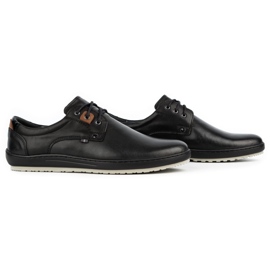 Kampol Zapatos casual hombre piel 24KAM negro 3